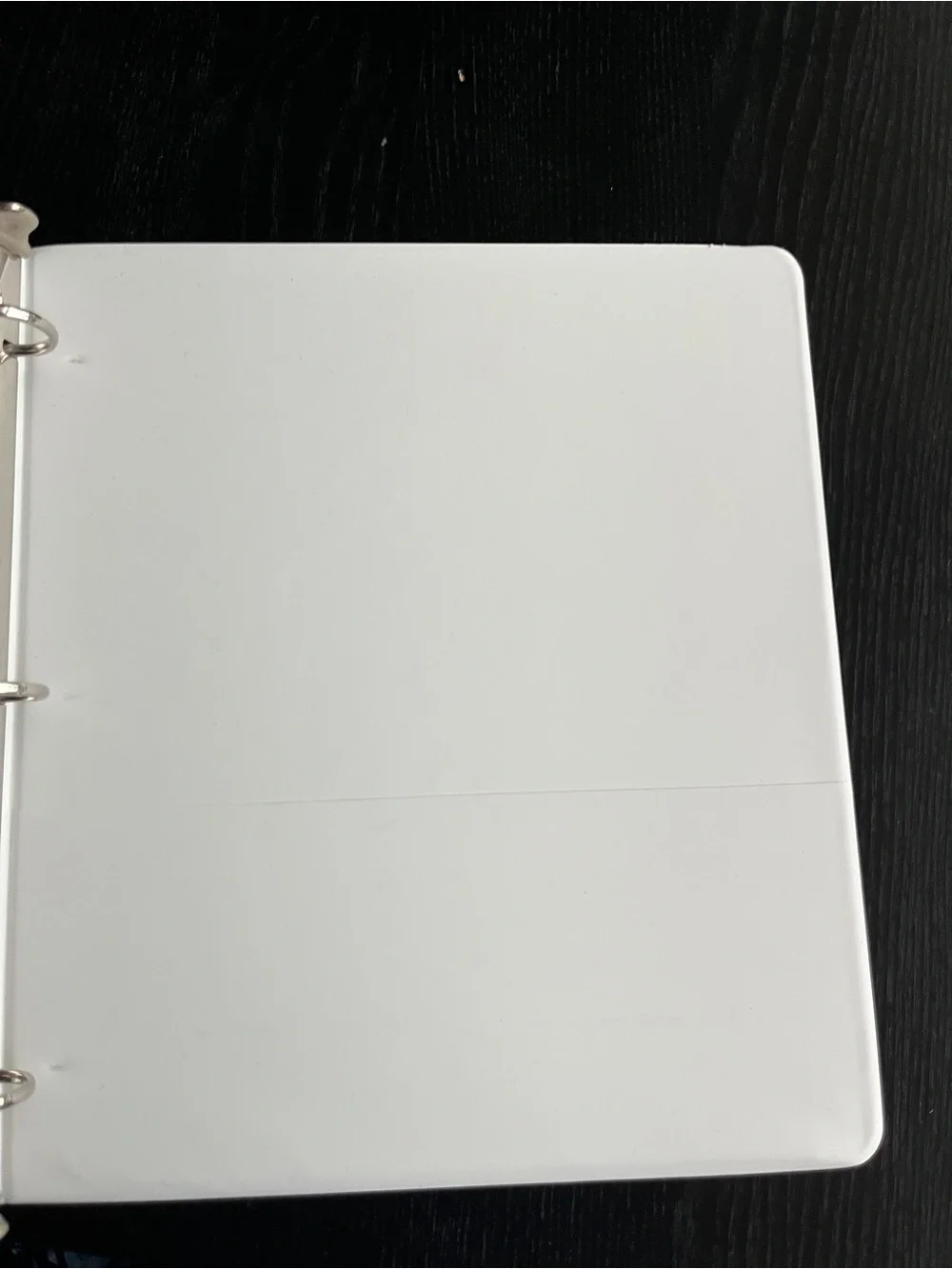 1-Inch White 3-Ring Binder View Clear Overlay Pocket